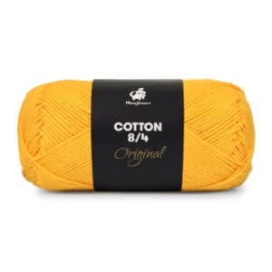 Garn mayflower fanøkluden 100% bomuld solgul